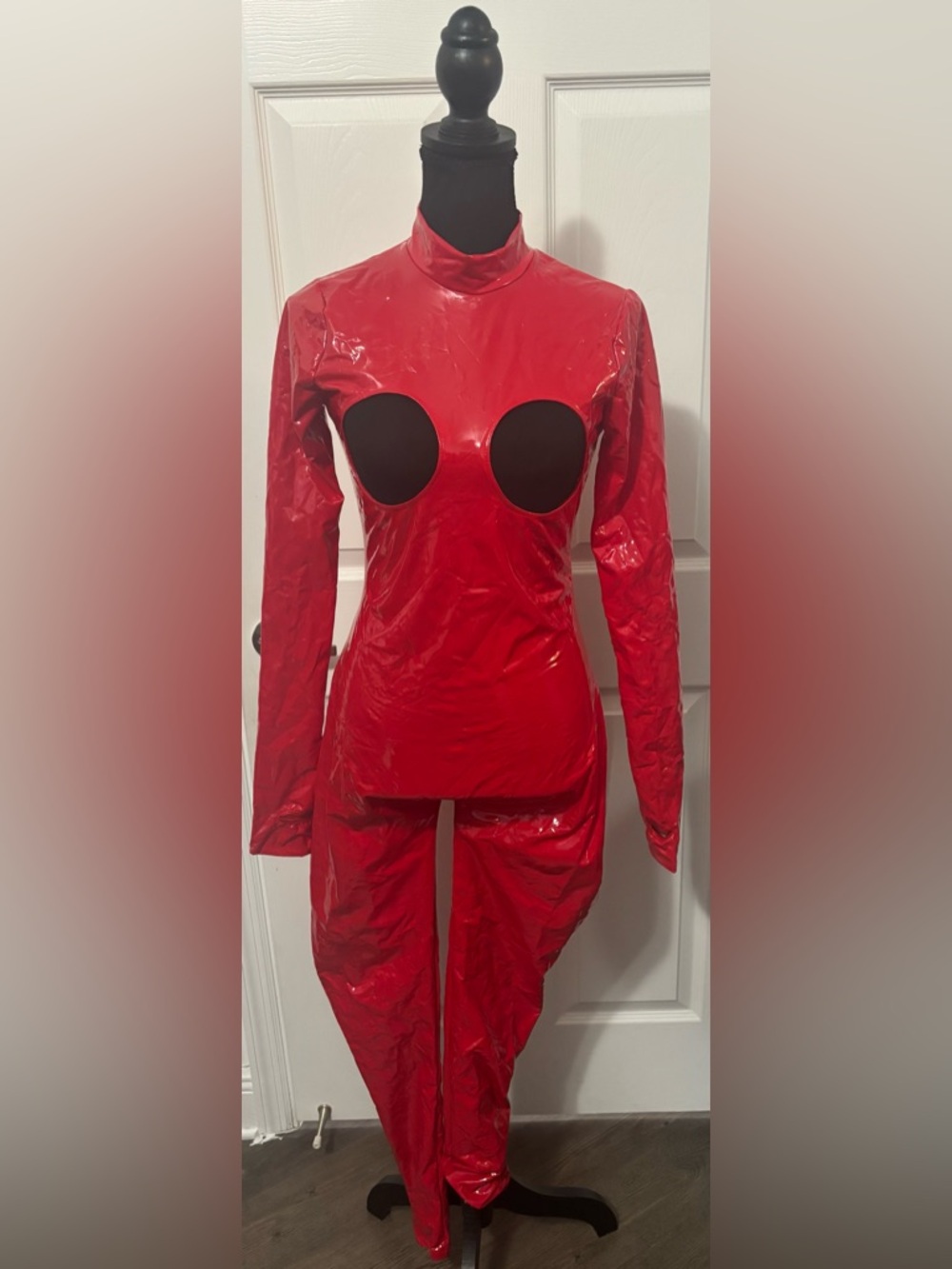 *FLAWED* Dolls Kill / Trickz N’ Treatz Red Jumpsuit With Cutouts
